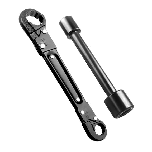 Fzaqwen Angle Stop Compression Removal Tool Angle Stop Wrench Kit Ergonomic Grip Double