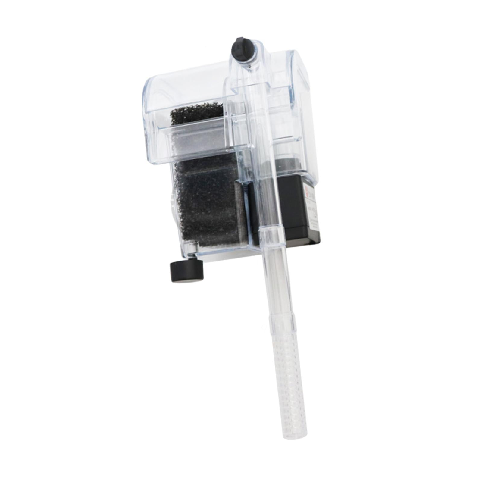 Fzaqwen Aquarium Filter USB Hanging Silent Efficient Compact Small Filtration System 8x7.5x10cm