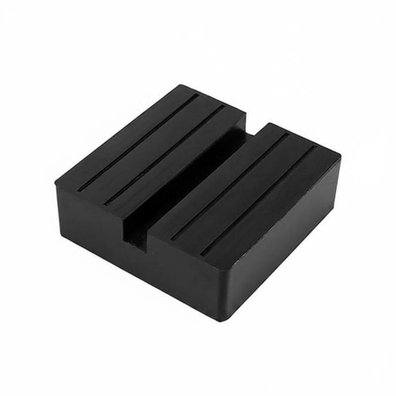 Fzaqwen Automotive Jack Pad Hydraulic Rubber Lift Block with Grooved Square Design for Secure Car Jack Support Suitable for Garage Use DIY Maintenance