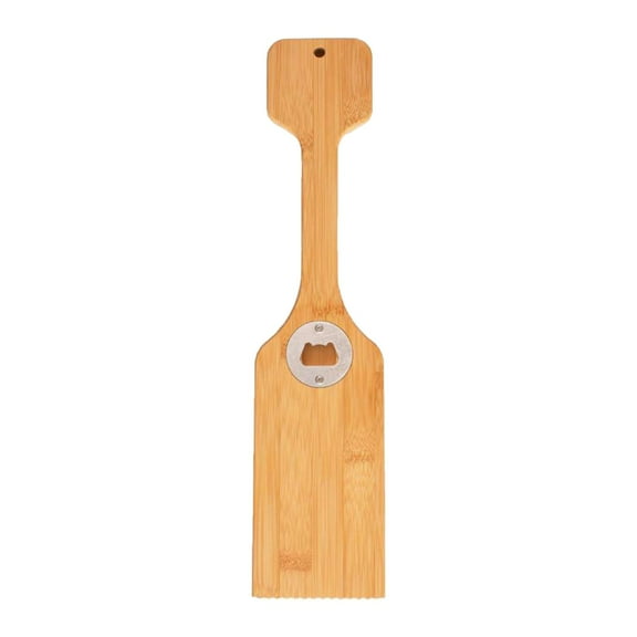 Fzaqwen Bamboo Grill Scrape Outdoor BBQ Scrape Tool Compact Barbecue Cleaning Tools with