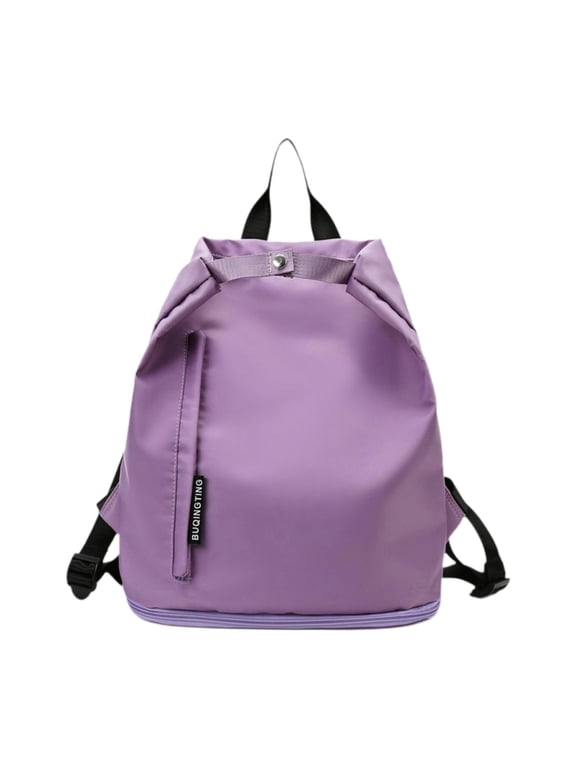 Beach Backpack Swim Gym Bag Women Men Casual Waterproof Water Resistant Handbag Purple