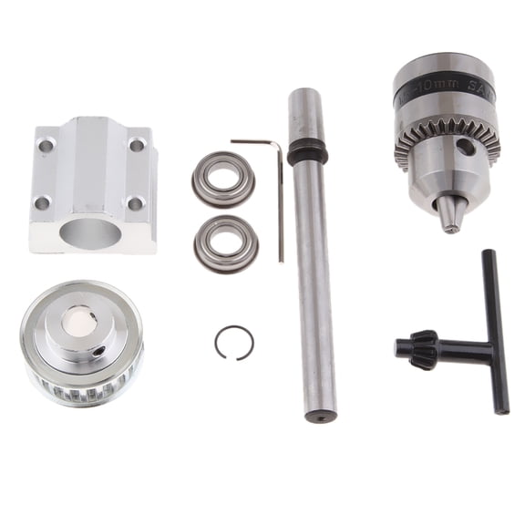 Fzaqwen Bench Drill Machine Tool Unpowered Spindle Assembly with B12 Drill Chuck for DIY