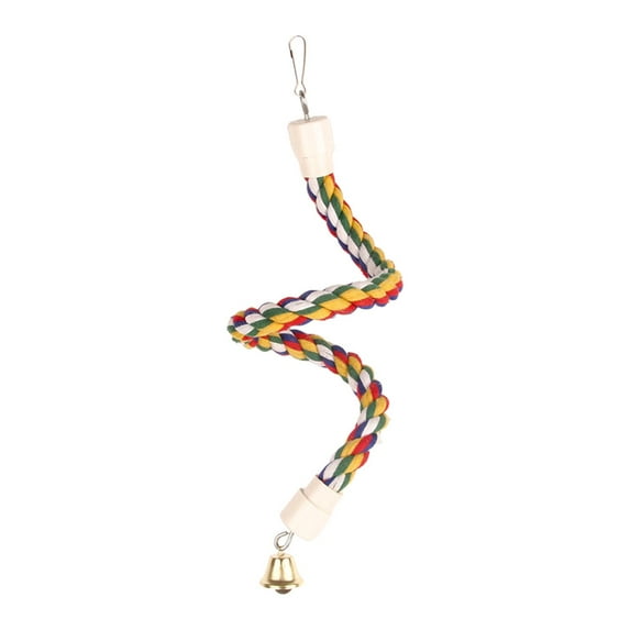 Fzaqwen Bendable Bird Rope Perch, Swing Perches Chew Perches Stand Parrot Climbing Rope, 19.69inch