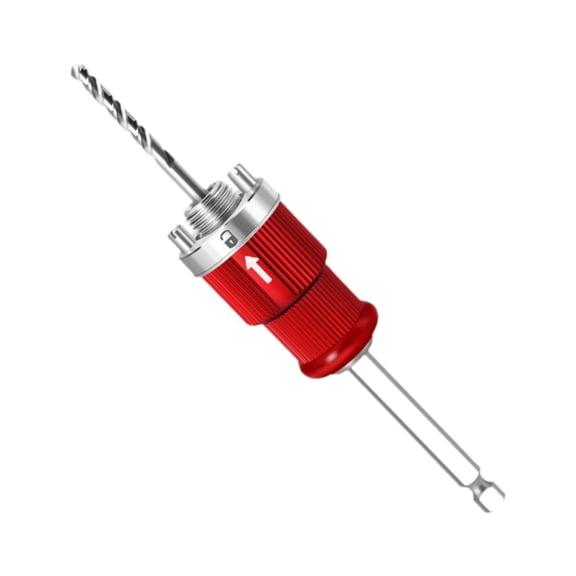 Fzaqwen Bi Hole Arbor Set Accessory with 10mm Handle for Plasterboard Board Wood