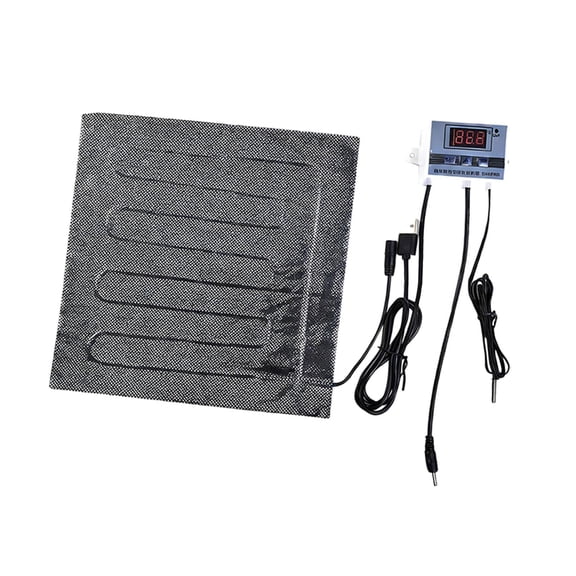 Fzaqwen Bird Heating Pad Adjustable Temperature with Digital Thermostat for Baby Parrot Chick Brooder Incubator