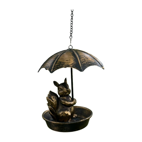 Fzaqwen Bird Feeder Craetive Animal Shape Water Feeding Tray for Balcony Squirrel