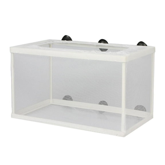 Fzaqwen Breeder Box, Breeding Net Separator Hatchery Juvenile Spawning with Suction Cups