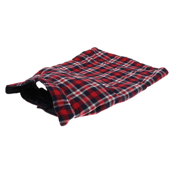 Fzaqwen British Style Plaid Dog Vest Winter Windproof Pet Cotton Dog Jacket Coats Red M