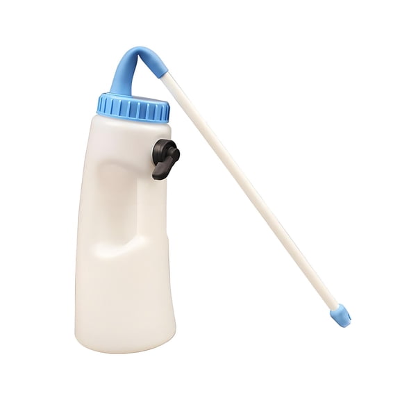 Fzaqwen Calf Milk Feeder, with Handle, Portable Livestock Supplies Accessories Convenient Farm Equipment Calf Nursing Feeding Bottle 2.5L
