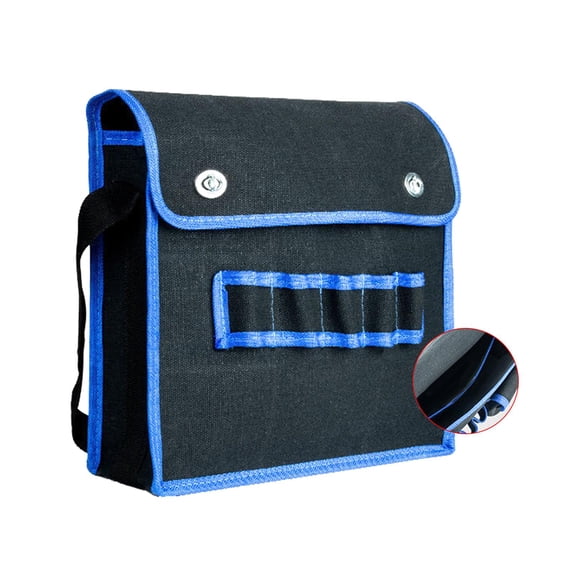 Fzaqwen Canvas Tool Bag Thickened Electrician Tool Bag Garden Tool Organizer for Drywall small