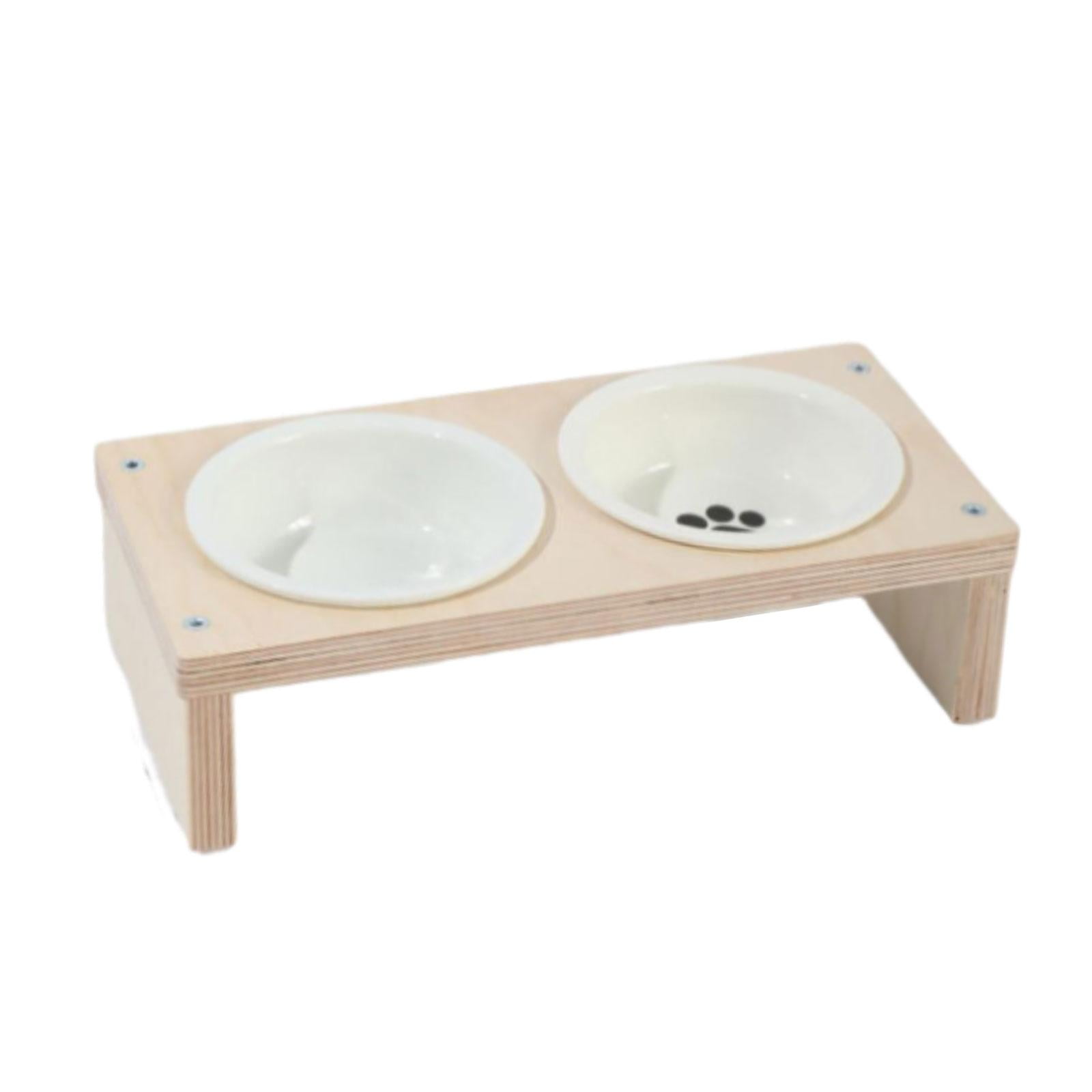 Fzaqwen Cat Bowls for Food and Water, Cat Food Bowl Ceramic Cat Bowl Neck Protection Non