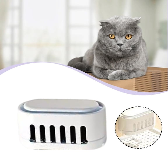 Fzaqwen Cat Litter Box Deodorizer Cleaner Kitten Toilet Tray Odor Eliminator Remover