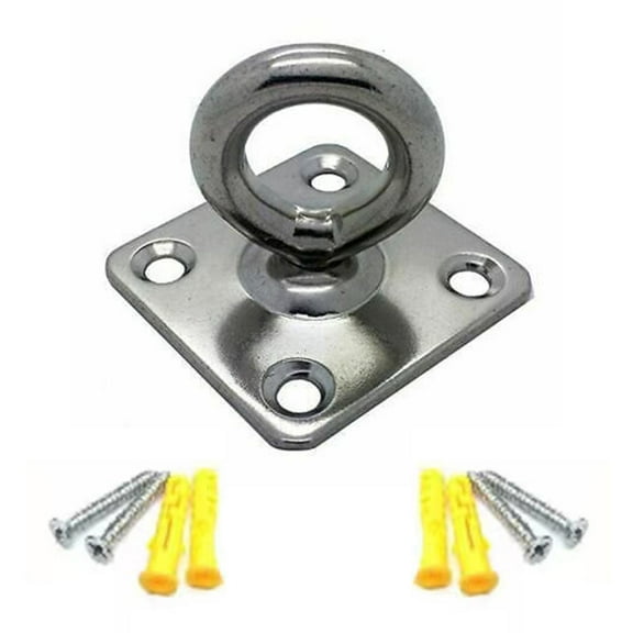 Fzaqwen Ceiling Hook Kit Anchor Bracket 304 Stainless Steel Durable Hanger for Gym Swing