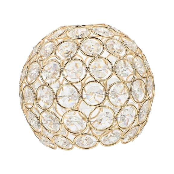 Fzaqwen Ceiling Light Shade Replacement Cover Chandelier Crystal Lampshade Gold Aureate