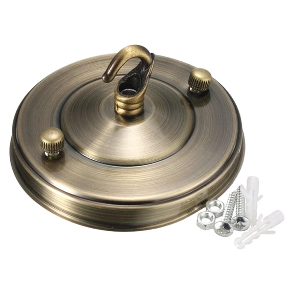 Fzaqwen Ceiling Rose Ceiling Light Iron Hook Lamp Ceiling Lamp Ceiling Pendant Lamp Disc bronze