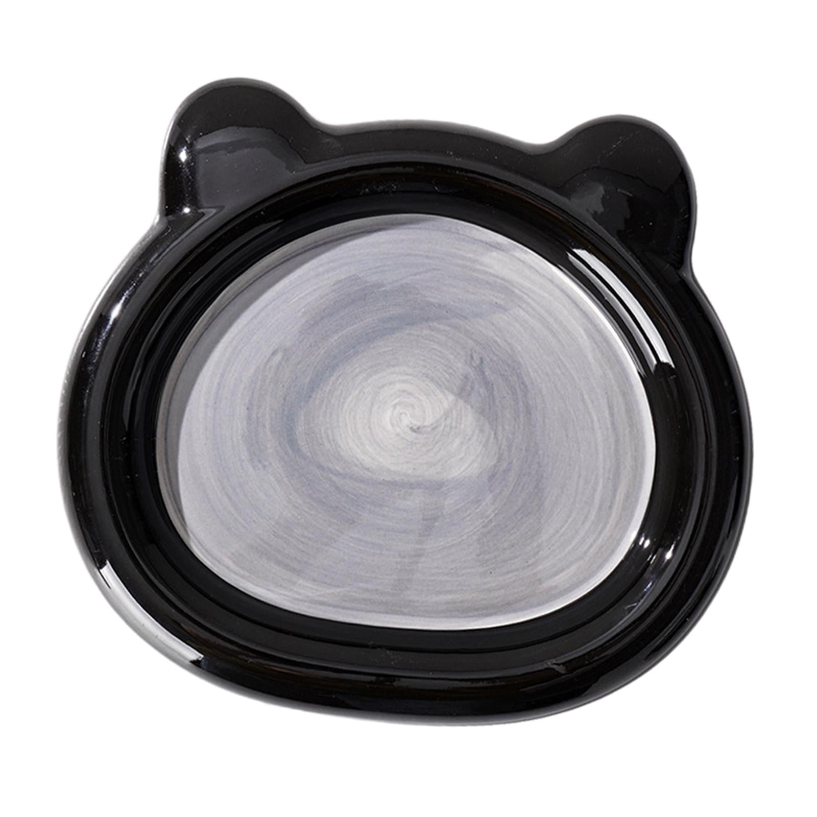 Fzaqwen Ceramic Cat Bowl Cat Bowl Non Slip Friendly Stable Portable Dog Feeding Dish for Bear Large
