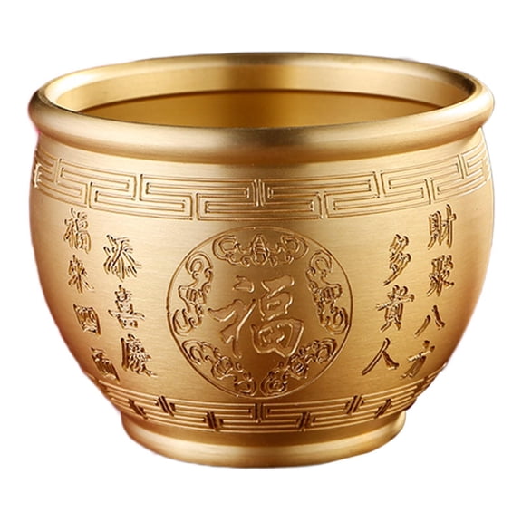 Fzaqwen Chinese Treasure Bowl Cornucopia Bowl Tabletop Centerpiece Gift Home Decor Money Style A