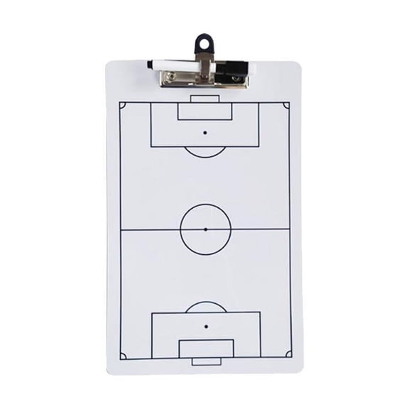 Fzaqwen Coaches Marker Whiteboard, Double Sided Football Clipboard, with Erasable Marker