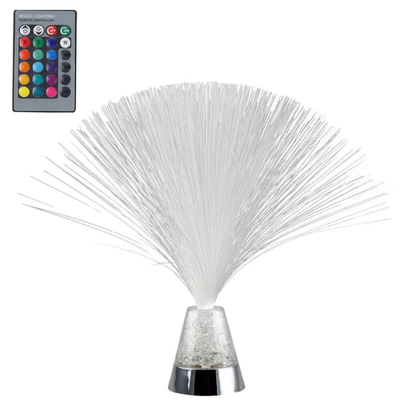 Fzaqwen Color Changing Fiber Optic Lamp Light Nightlight Battery Operated Fiberoptic for with remote control