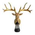 thumbnail image 1 of Fzaqwen Deer Head Wall Lamp Animal Wall Art Decorative Resin Modern Solar Deer Sculpture gold, 1 of 9