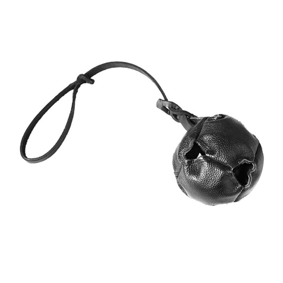 Fzaqwen Dog Bite Ball with Handle Dog Tug of Toys Strong Biting Training Tug Toy Toy for Black