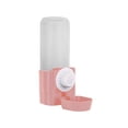 thumbnail image 1 of Fzaqwen Dog Cat Hanging Bowl with Water Bottle Removable for Kennel Cat Cage Coop Easily Pink, 1 of 9