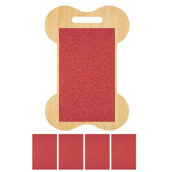 Fzaqwen Dog Nail Scratching Pad Dog Nail Scratching Pad Double Sided Dog Nail File Board Red