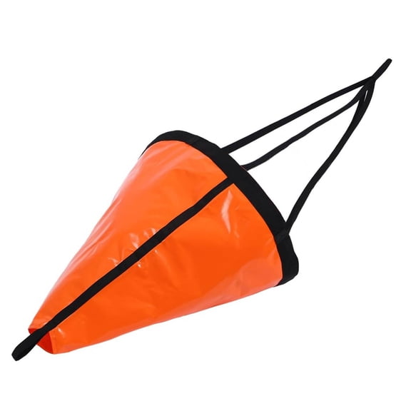 Fzaqwen Drag Sock Drift Sock Sea Anchor Compact PVC Conical Shape with Floating Rope for Boaters in Windy Conditions