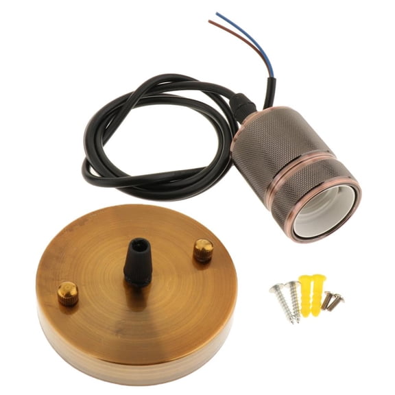 Fzaqwen E27 Lamp Socket Light Fixture Replacement Industrial Style 110-240V 60 Watt 03