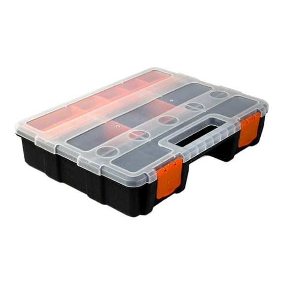 Fzaqwen Electronic Components Box Small Hardware Box for Bolts Handicraft Enthusiast 20 x 27 x 6 cm