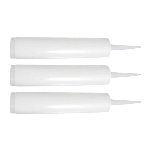 Fzaqwen Empty Caulk Tubes Caulking Sealant Tubes Replacement Part Reusable Fillable with 3Pcs