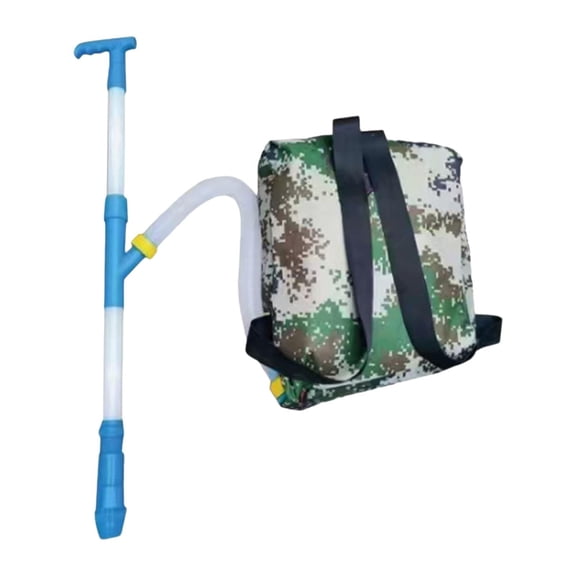 Fzaqwen Fertilizer Spreader Fertilizer Backpack with Backpack Bag Fertilizer Distributor Blue PVC