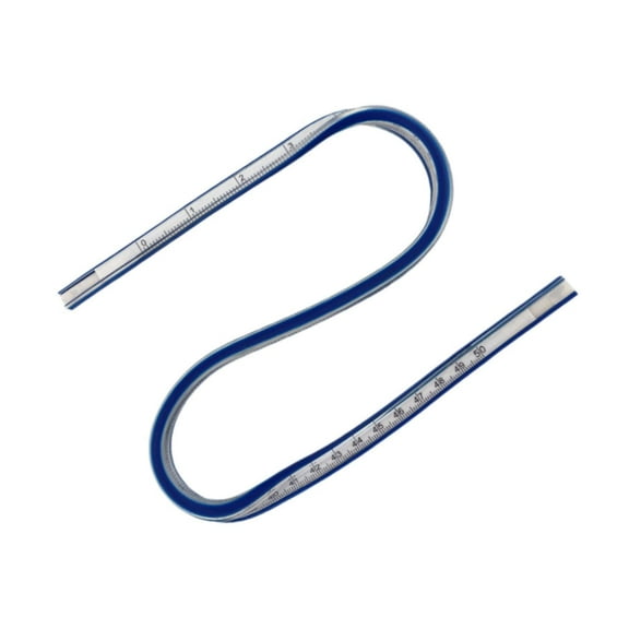 Fzaqwen Flexible Curve Ruler Bendable Painting Tailor Measurement Tool,Flex Curved Ruler 50cm