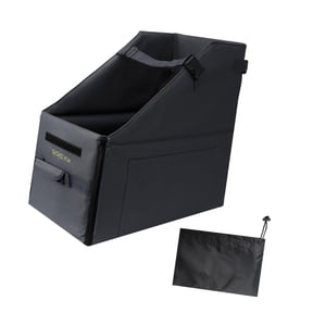 Fzaqwen Folding Bike Storage Box Bicycle Organizer Easy Transportation with Carry Handle Black