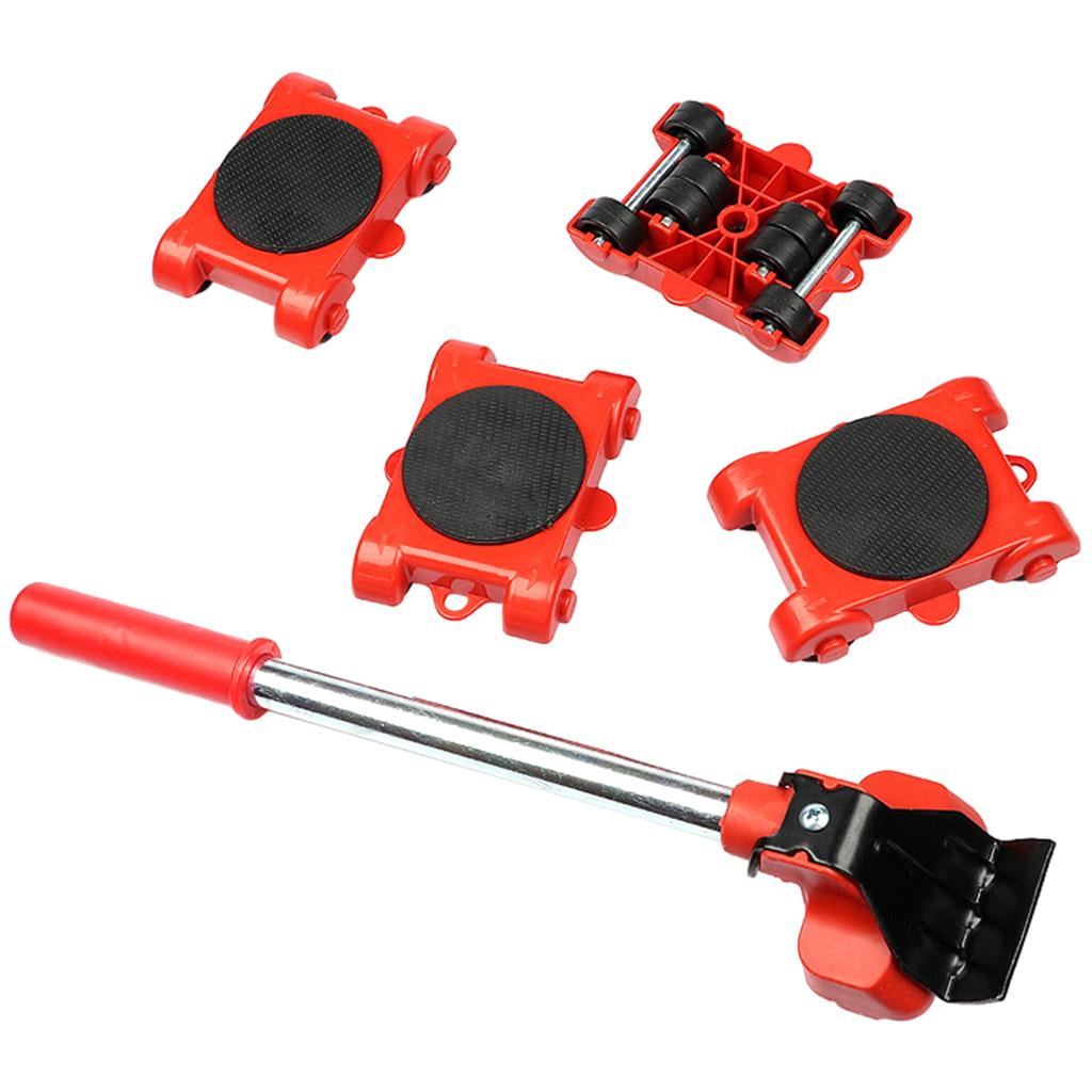 Fzaqwen Furniture Mover Tool Set Heavy Stuffs Transport Lifter Wheeled Mover Roller with 5Pcs