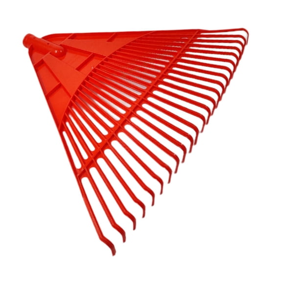 Fzaqwen Garden Cleaning Leaf Rake Head Plastic 24 Tine Wide Lawn Equipment Accessory for Red
