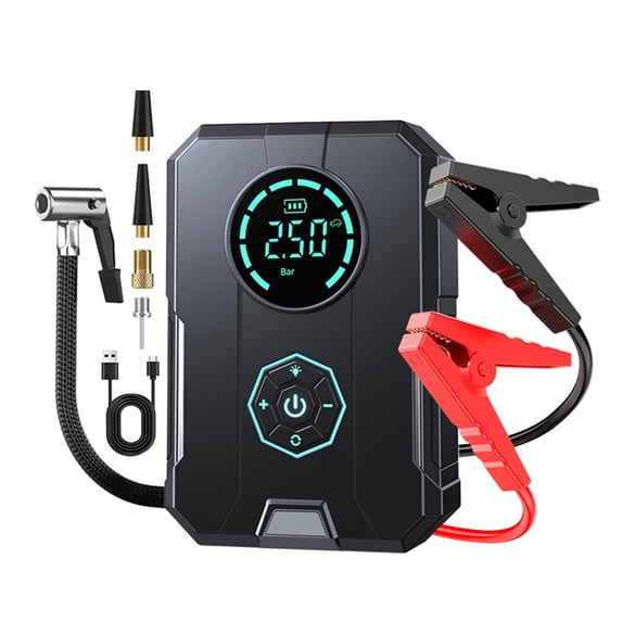 Fzaqwen Generic Portable Tire Inflator Air Pump for Rubber Boats Motorcycle Car