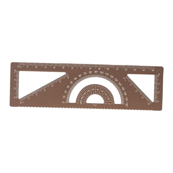 Fzaqwen Geometric Drawing Template Multifunctional Geometric Ruler Stencils Creative for Coffee