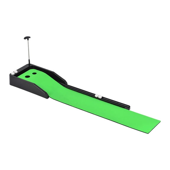 Fzaqwen Golf Putting Mat Ball Return Practical Durable Convenient with Balls Putter Matt