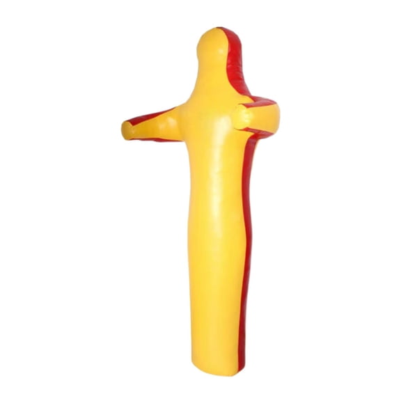 Fzaqwen Grappling Dummy Practice Unfilled Punching Dummy Multifunctional Wrestling Dummy Yellow 140cm