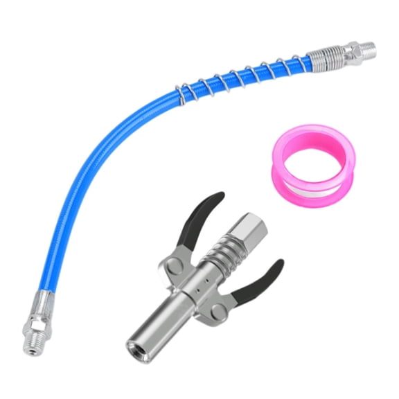 Fzaqwen Greases Nozzle Coupler Universal Zerk Fitting Double Manual Handle High Pressure