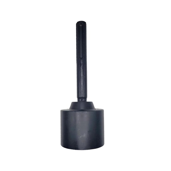 Fzaqwen Ground Rod Driver Bit Black Forged Steel Professional Heavy Duty Ground Rod Bits Bottom Dia 65 mm