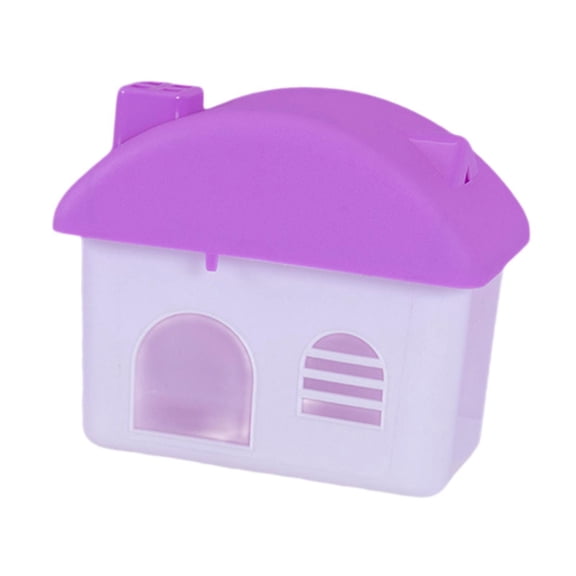 Fzaqwen Hamster Hide House Cage Small Animal Habitat for Dwarf Hamsters Rat Hedgehog Violet
