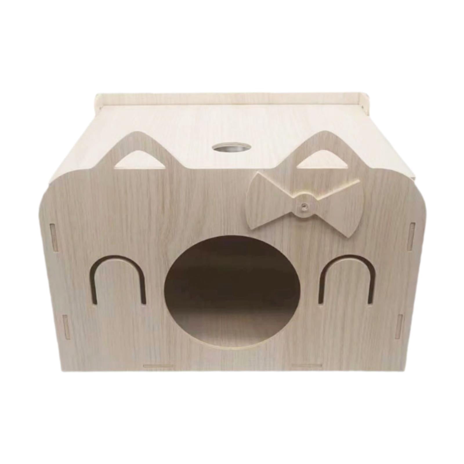Fzaqwen Hamster Hideout House Cage Accessory Guinea Pig Hiding Room Hideaway Landscaping