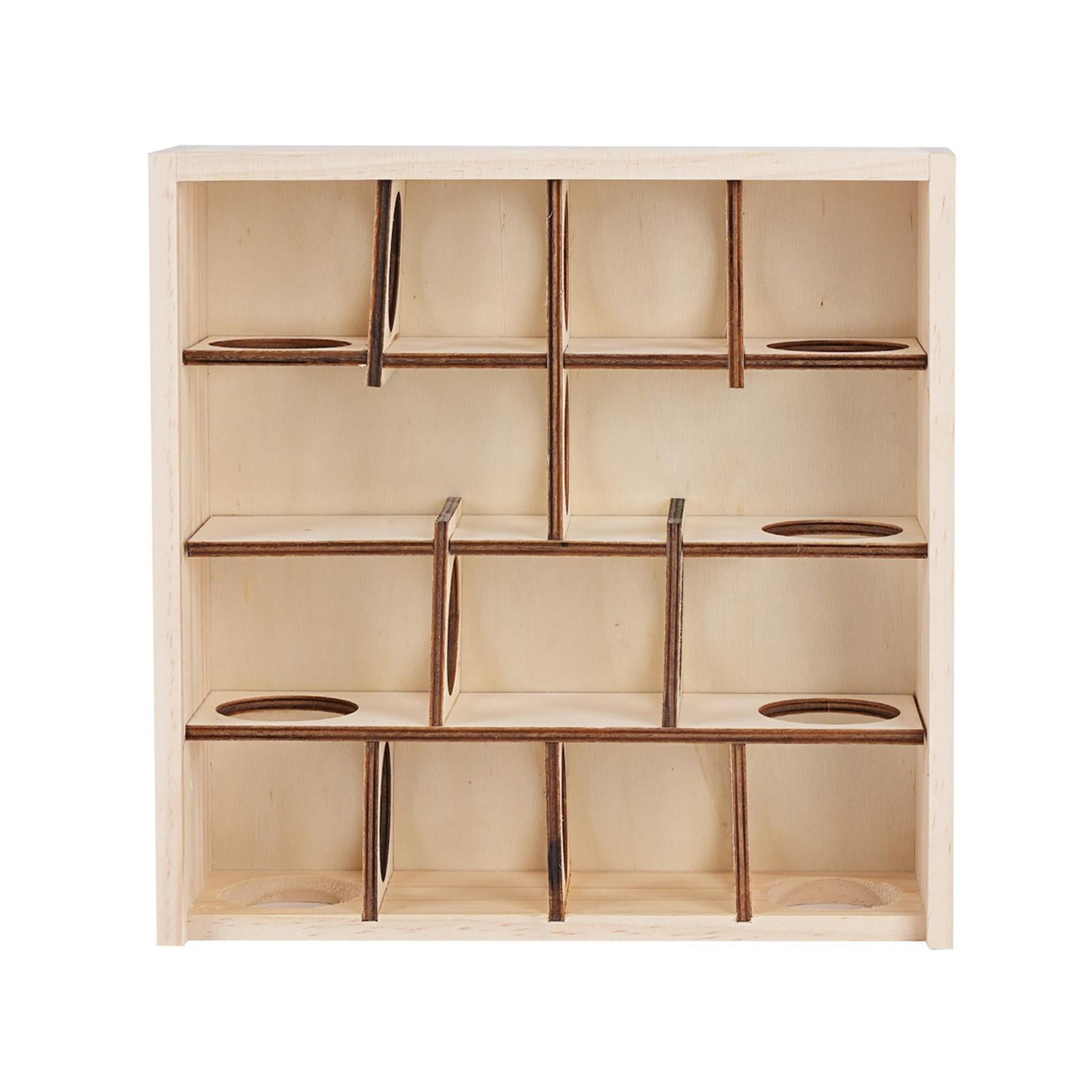 Fzaqwen Hamster House Wooden Maze Hamster Toy Removable Cover Exercise Funny Toy Hideout