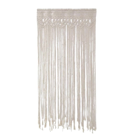 Fzaqwen Handmade Boho Decor Tapestry Cotton Rope Woven Tapestry Curtain Macrame Tapestry
