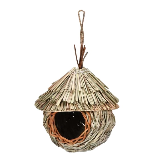 Fzaqwen Hanging Birds Cage Nest Roosting Bird House for Lovebird Hamster Squirrel 19cm
