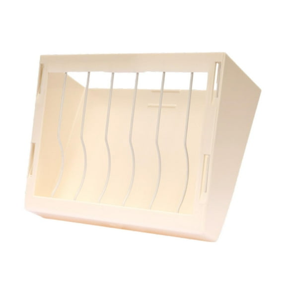 Fzaqwen Hay Feeder Less Waste Cage Accessories for Guinea Pig Ferret Hedgehog Beige