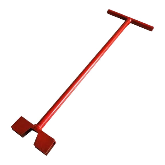 Fzaqwen Household Water Meter Key Wrench Durable Metal Shut Off Tool T Handle for Garden 60cm