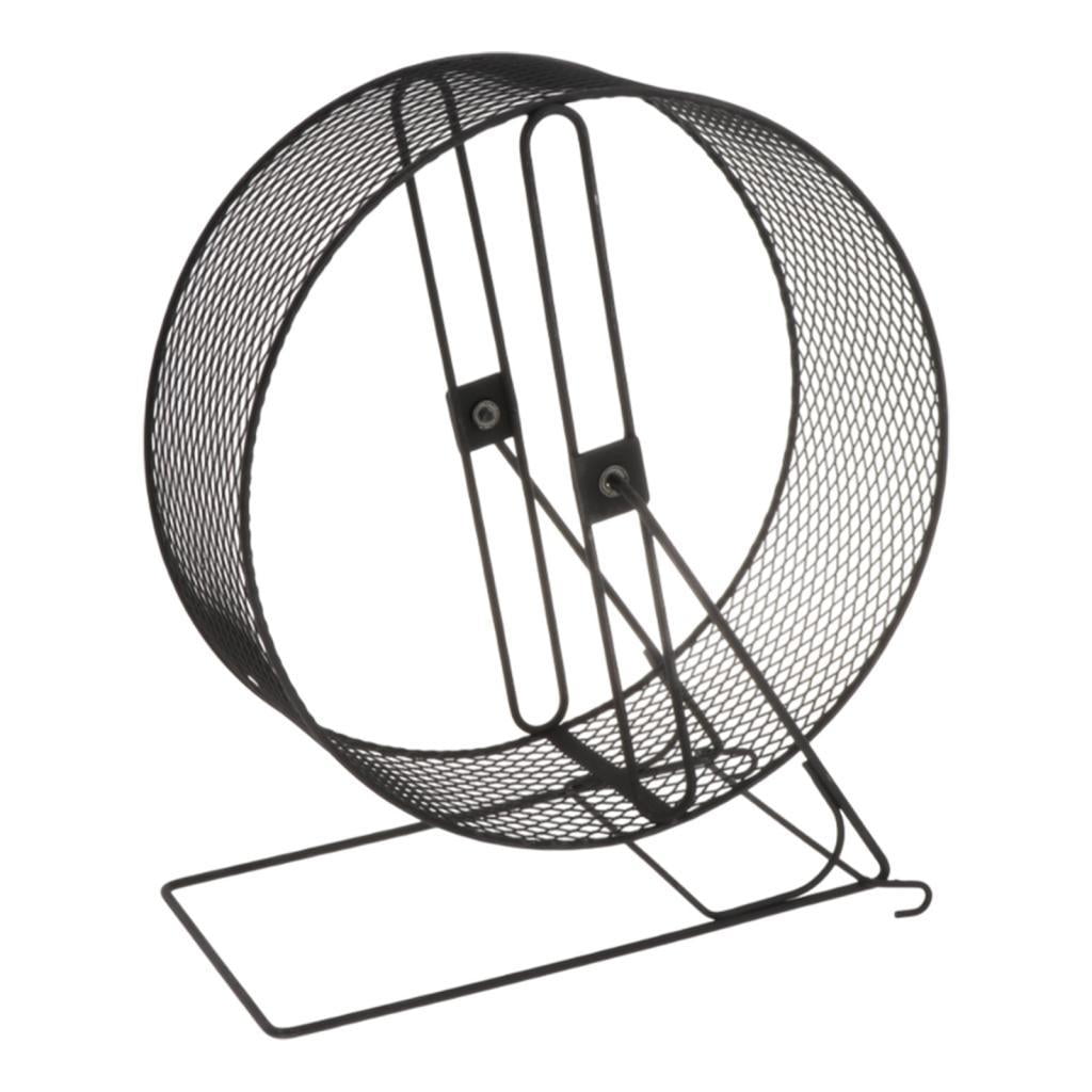 Fzaqwen Iron Hamster Running Exercise Wheel Toy Guinea Pig Jogging Wheel for Maintaining 26x15x28.5cm